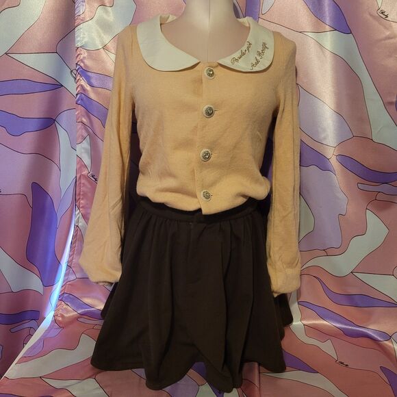 Ank Rouge Dress Size Small Long Sleeve Harajuku Jfashion One piece Y2K Kawaii - Picture 1 of 15